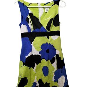(1016)dBy Ltd Multicolor Abstract Print Sleeveless Cotton Mini Dress Size 4